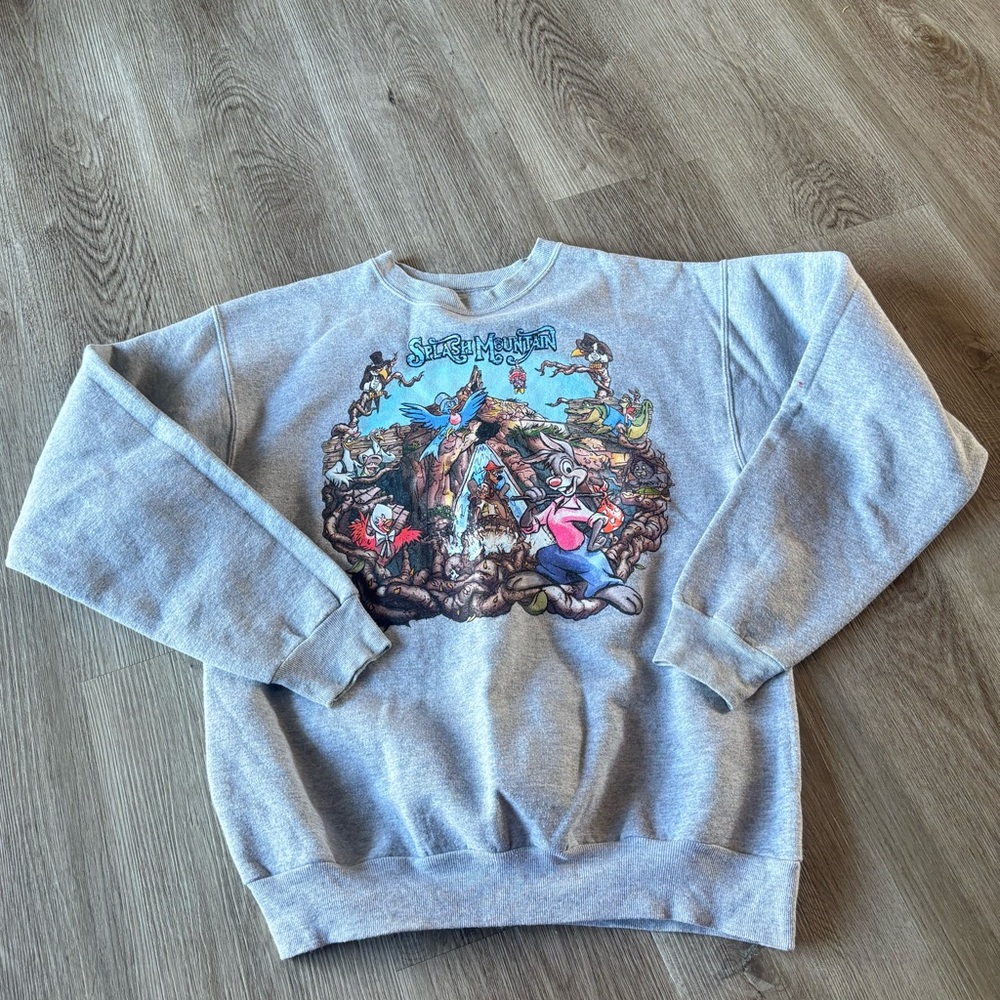 Disney Parks Authentic Original Discontinued Splash Mountain Hanes Sweatshirt